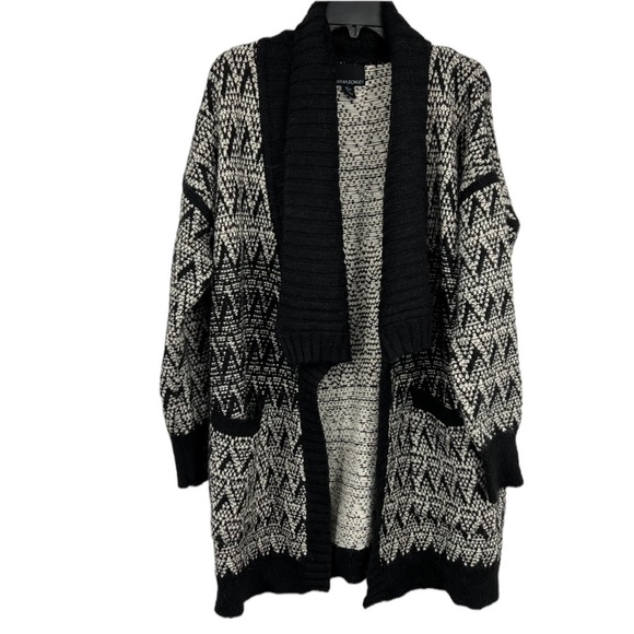 Cynthia Rowley Black Wool Alpaca Blend Cardigan Size Large - Picture 2 of 7